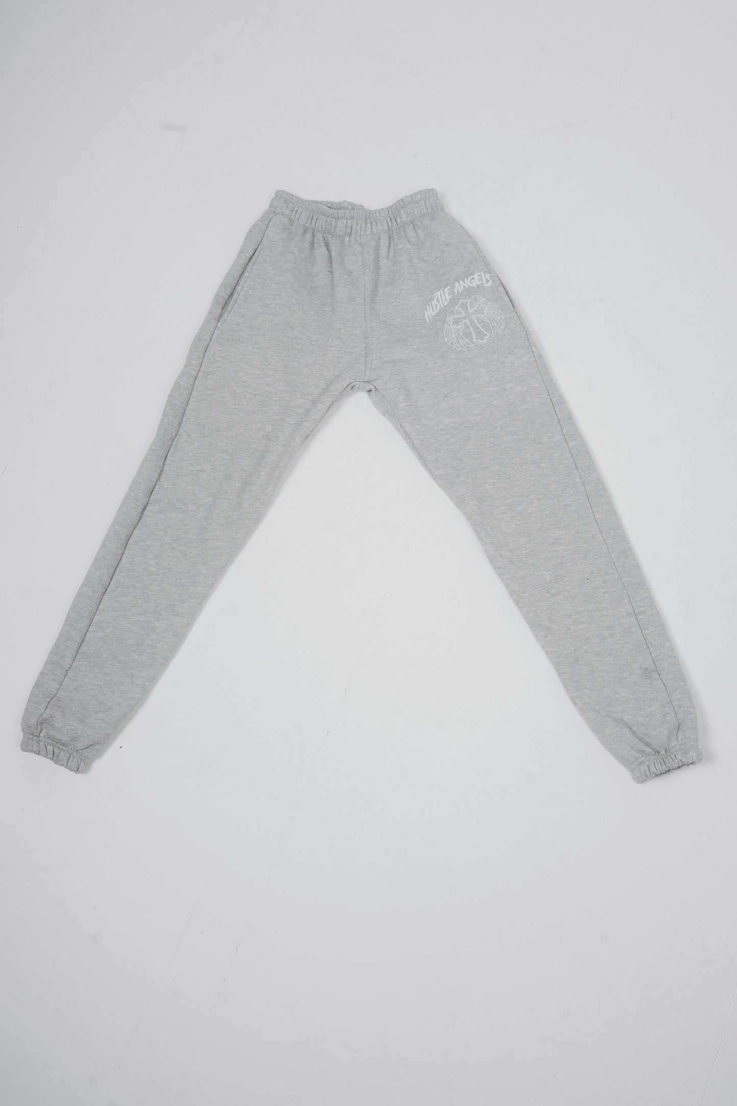 001 GREY HUSTLEANGELS JOGGER BOTTOM
