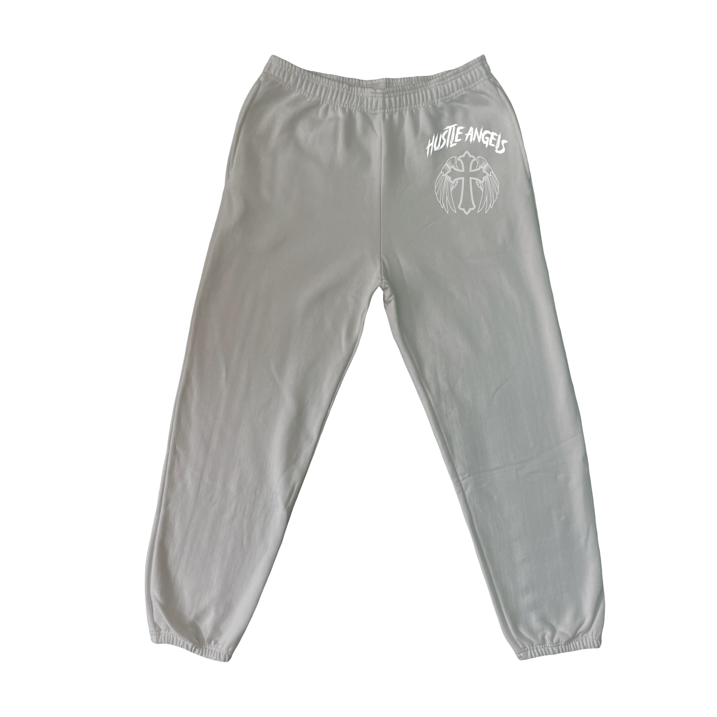 001 GREY HUSTLEANGELS JOGGER BOTTOM