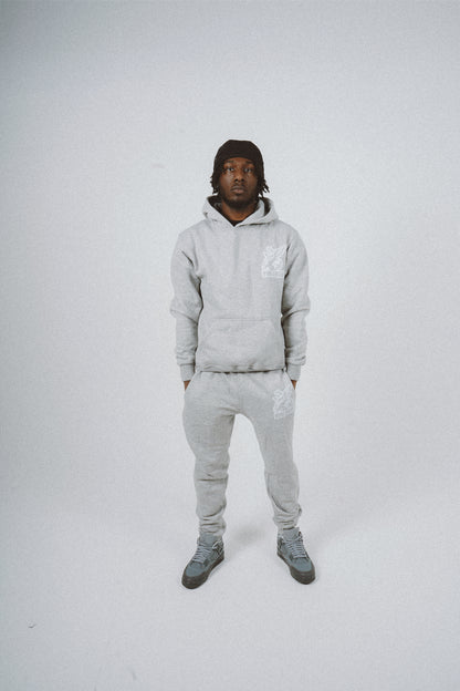 002 HUSTLEANGELS GREY TRACKSUIT